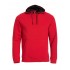 SWEATER CLIQUE 021041 35 CLASSIC HOODY ROOD