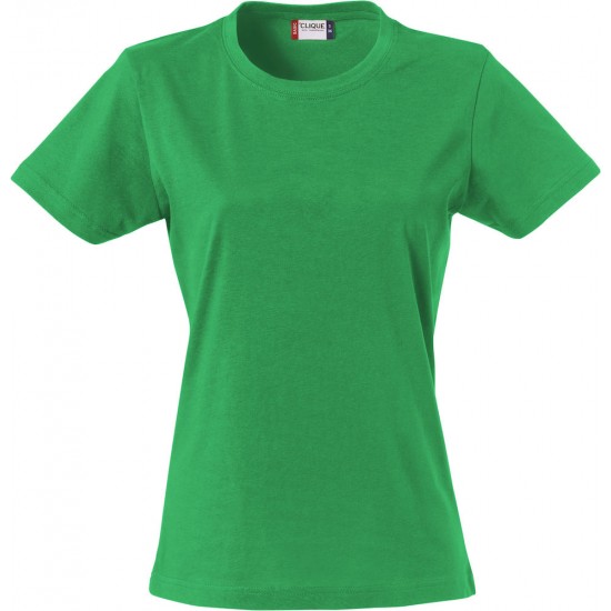 DAMES T-SHIRT CLIQUE BASIC T LADIES 029031 605 APPELGROEN T shirt