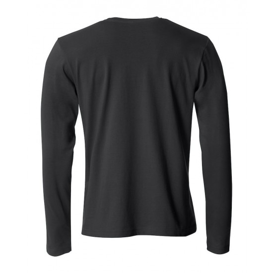T-SHIRT LANGE MOUW CLIQUE BASIC T L/S  029033 ZWART T shirt