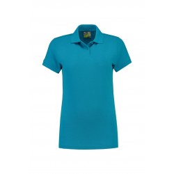POLOSHIRT L&S BASIC FOR HER 3502 TURQUOISE