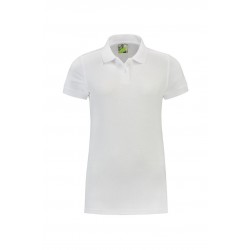 POLOSHIRT L&S BASIC FOR HER 3502 WIT