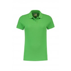 POLOSHIRT L&S BASIC PIQUE SS FOR HER 3535 LIME