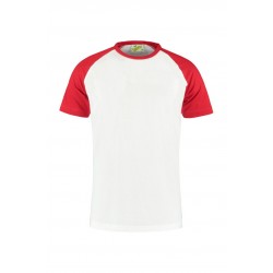 T-SHIRT L&S 1175 WHITE RED
