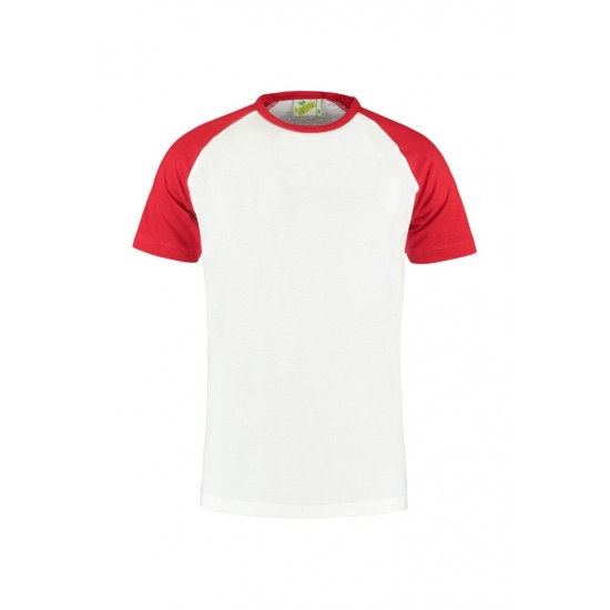 T-SHIRT L&S 1175 WHITE RED T shirt