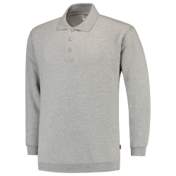 POLOSWEATER MET BOORD TRICORP 301005 PSB280 GRIJSMELEE