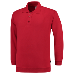 POLOSWEATER MET BOORD TRICORP 301005 PSB280 ROOD